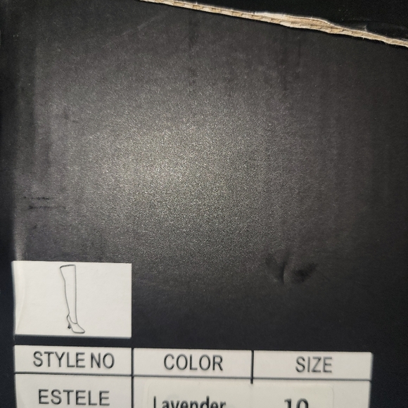 Fashion Nova Lavender Heeled Boots - Picture 9 of 9